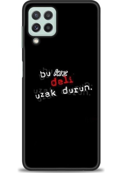 Samsung Galaxy M22 Hd Baskılı Kılıf + Seramik Tam Kaplayan Ekran Koruyucu 398