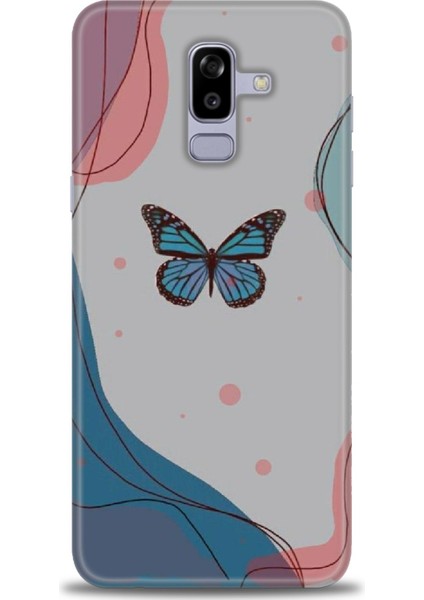 Samsung Galaxy J8 Hd Baskılı Kılıf + Seramik Tam Kaplayan Ekran Koruyucu 185