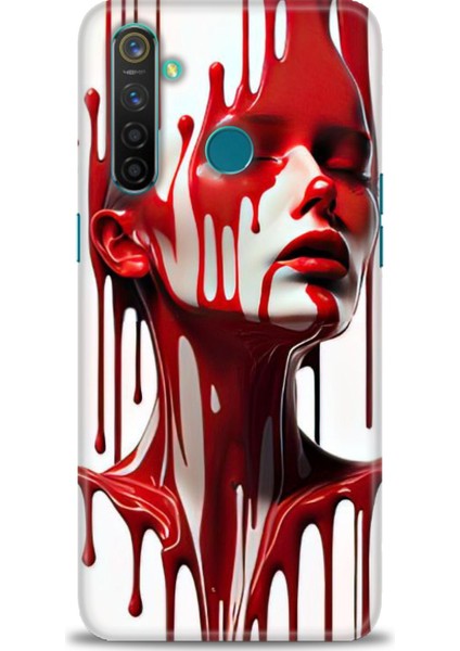 Realme 5 Pro Kılıf Hd Baskılı Kılıf + Seramik Tam Kaplayan Ekran Koruyucu 150