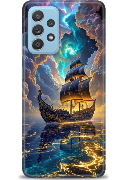 Samsung Galaxy A52S 5g Hd Baskılı Kılıf + Seramik Tam Kaplayan Ekran Koruyucu 233