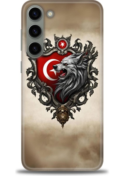 Samsung Galaxy S23 Plus Hd Baskılı Kılıf + Seramik Tam Kaplayan Ekran Koruyucu 461