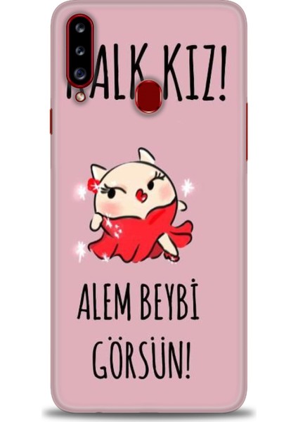 Samsung Galaxy A20S Hd Baskılı Kılıf + Seramik Tam Kaplayan Ekran Koruyucu 165