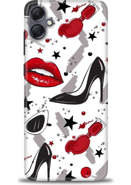 Samsung Galaxy A05 Hd Baskılı Kılıf + Seramik Tam Kaplayan Ekran Koruyucu 416