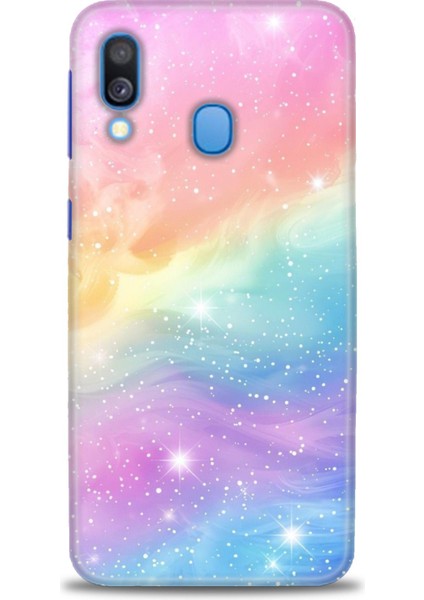 Samsung Galaxy A40 Hd Baskılı Kılıf + Seramik Tam Kaplayan Ekran Koruyucu 422