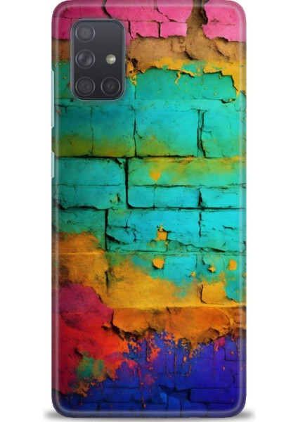 Samsung Galaxy A71 Hd Baskılı Kılıf + Seramik Tam Kaplayan Ekran Koruyucu 437
