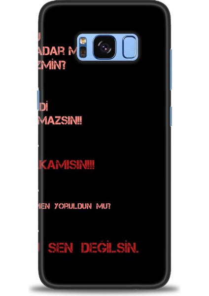 Samsung Galaxy S8 Hd Baskılı Kılıf + Seramik Tam Kaplayan Ekran Koruyucu 391