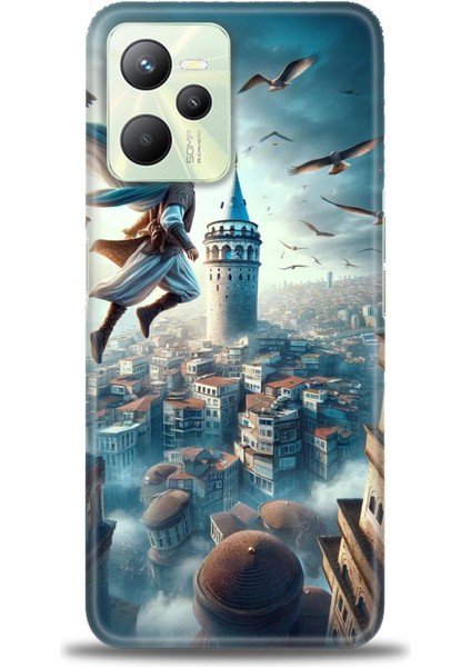 Realme C35 Kılıf Hd Baskılı Kılıf + Seramik Tam Kaplayan Ekran Koruyucu 224
