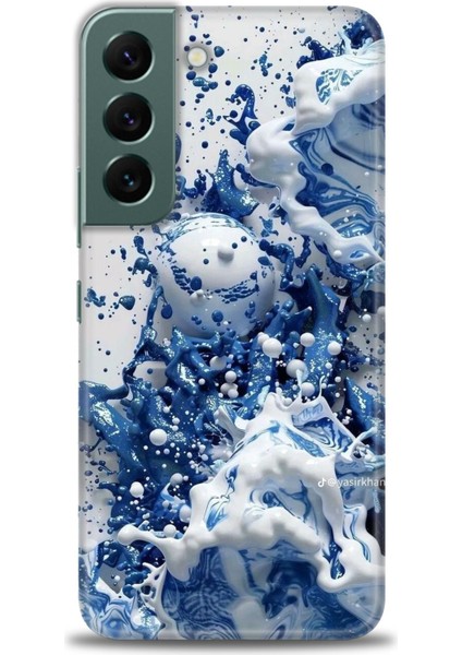 Samsung Galaxy S22 Hd Baskılı Kılıf + Seramik Tam Kaplayan Ekran Koruyucu 327