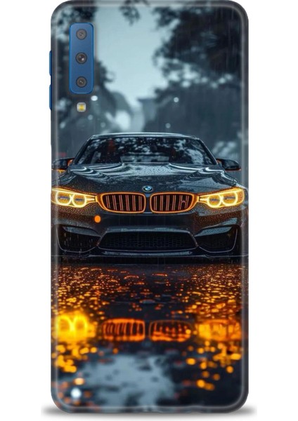 Samsung Galaxy A7 2018 Hd Baskılı Kılıf + Seramik Tam Kaplayan Ekran Koruyucu 488