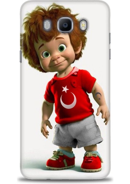 Samsung Galaxy J7 2016 Hd Baskılı Kılıf + Seramik Tam Kaplayan Ekran Koruyucu 247