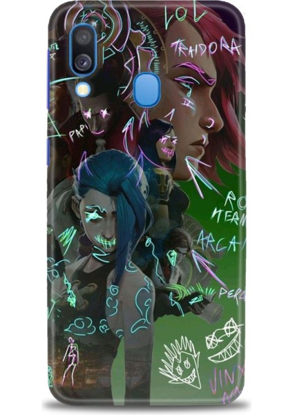 Samsung Galaxy A40 Hd Baskılı Kılıf + Seramik Tam Kaplayan Ekran Koruyucu 272