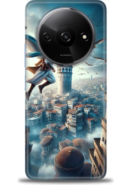 Xiaomi Redmi A3 4g 2024 Hd Baskılı Kılıf + Seramik Tam Kaplayan Ekran Koruyucu 224