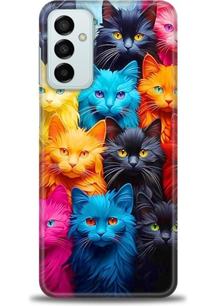 Samsung Galaxy M13 Hd Baskılı Kılıf + Seramik Tam Kaplayan Ekran Koruyucu 70