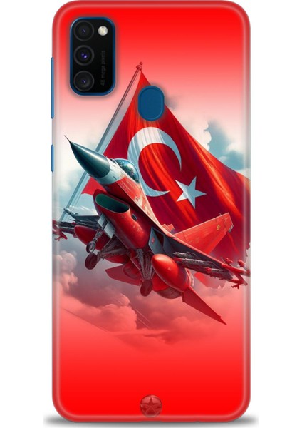 Samsung Galaxy M21 Hd Baskılı Kılıf + Seramik Tam Kaplayan Ekran Koruyucu 38