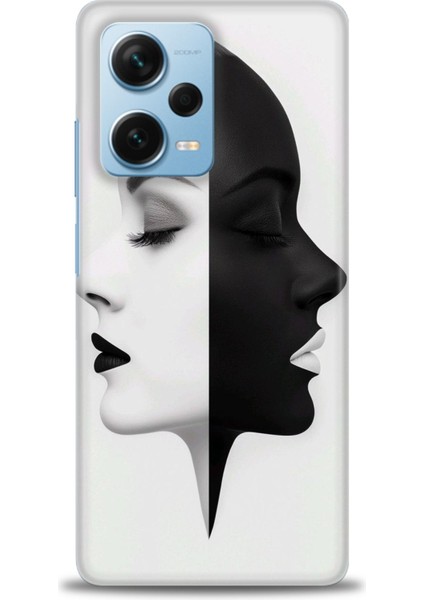 Xiaomi Redmi Note 12 Pro Plus Hd Baskılı Kılıf + Seramik Tam Kaplayan Ekran Koruyucu 141