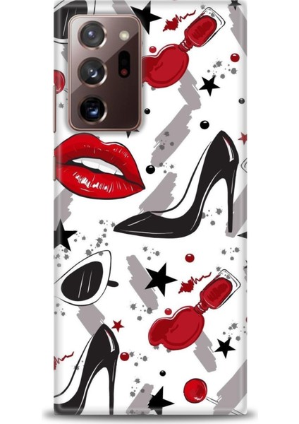 Samsung Galaxy Note 20 Ultra Hd Baskılı Kılıf + Seramik Tam Kaplayan Ekran Koruyucu 416