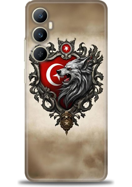 Realme C65 4g Kılıf Hd Baskılı Kılıf + Seramik Tam Kaplayan Ekran Koruyucu 461