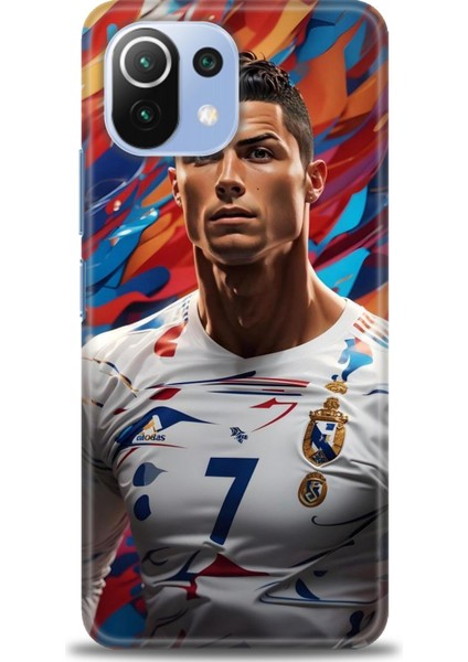 Xiaomi Mi 11 Lite Kılıf Hd Baskılı Kılıf + Seramik Tam Kaplayan Ekran Koruyucu 6