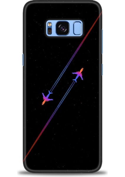 Samsung Galaxy S8 Hd Baskılı Kılıf + Seramik Tam Kaplayan Ekran Koruyucu 390