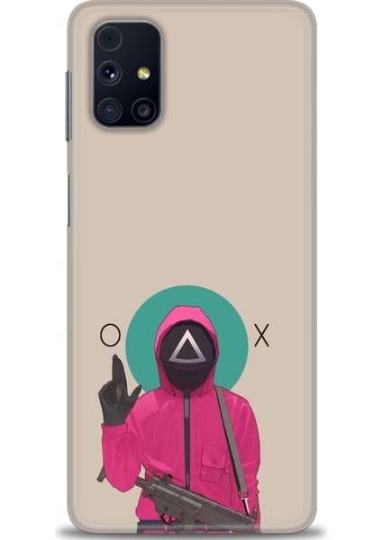 Samsung Galaxy M31S Hd Baskılı Kılıf + Seramik Tam Kaplayan Ekran Koruyucu 286