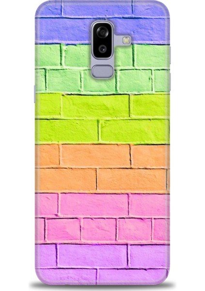 Samsung Galaxy J8 Hd Baskılı Kılıf + Seramik Tam Kaplayan Ekran Koruyucu 439