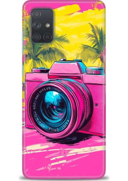 Samsung Galaxy A71 Hd Baskılı Kılıf + Seramik Tam Kaplayan Ekran Koruyucu 442