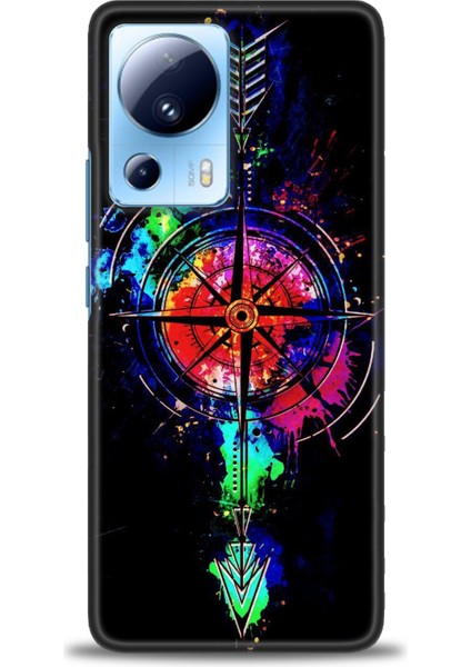 Xiaomi Mi 13 Lite Kılıf Hd Baskılı Kılıf + Seramik Tam Kaplayan Ekran Koruyucu 86