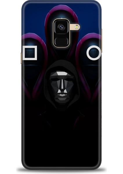 Samsung Galaxy A8 2018 Hd Baskılı Kılıf + Seramik Tam Kaplayan Ekran Koruyucu 283