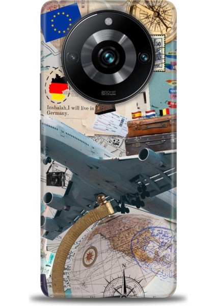 Realme 11 Pro Plus Kılıf Hd Baskılı Kılıf + Seramik Tam Kaplayan Ekran Koruyucu 261