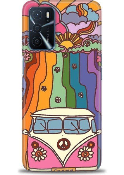 Oppo A16 Kılıf Hd Baskılı Kılıf + Seramik Tam Kaplayan Ekran Koruyucu 445