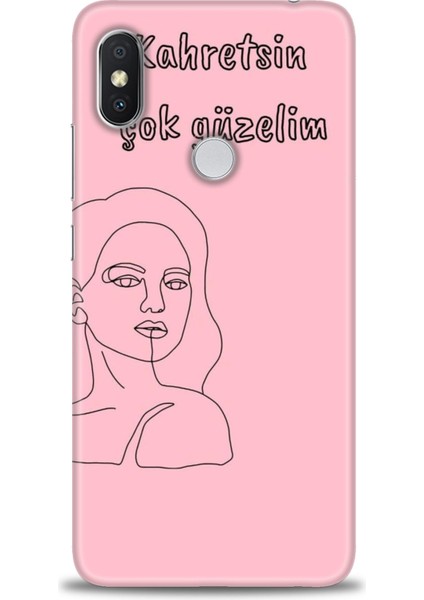 Xiaomi Redmi Note 6 Pro Hd Baskılı Kılıf + Seramik Tam Kaplayan Ekran Koruyucu 162