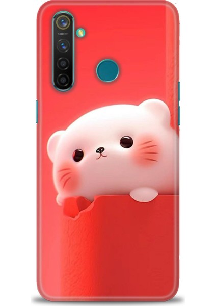 Realme 5 Pro Kılıf Hd Baskılı Kılıf + Seramik Tam Kaplayan Ekran Koruyucu 75