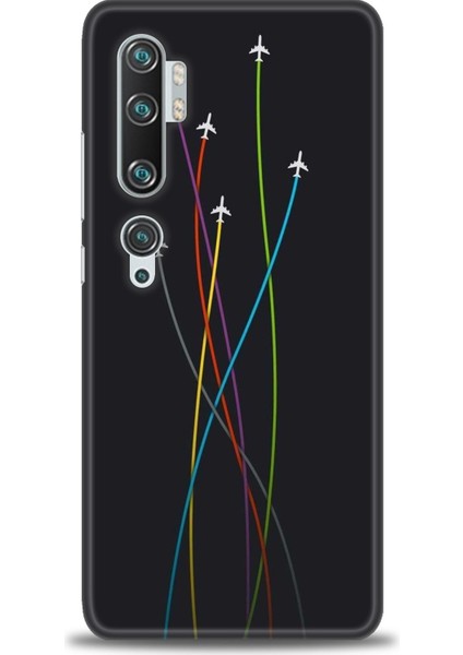 Xiaomi Mi Note 10 Pro Kılıf Hd Baskılı Kılıf + Seramik Tam Kaplayan Ekran Koruyucu 385