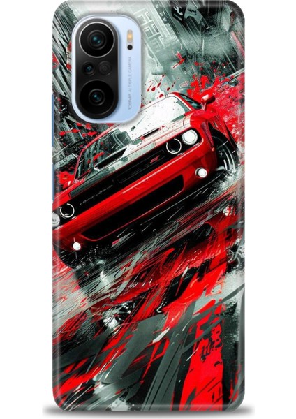 Xiaomi Redmi K40 Pro Hd Baskılı Kılıf + Seramik Tam Kaplayan Ekran Koruyucu 106