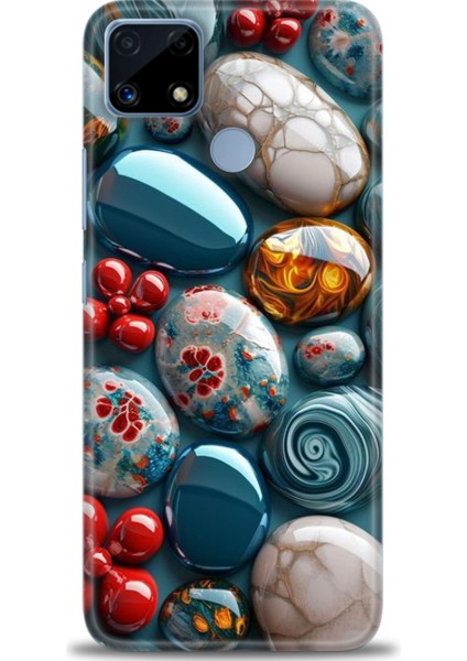 Realme C25 Kılıf Hd Baskılı Kılıf + Seramik Tam Kaplayan Ekran Koruyucu 349