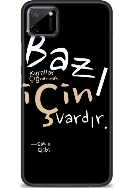 Realme C11 Kılıf Hd Baskılı Kılıf + Seramik Tam Kaplayan Ekran Koruyucu 394