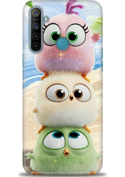 Realme C3 Kılıf Hd Baskılı Kılıf + Seramik Tam Kaplayan Ekran Koruyucu 366