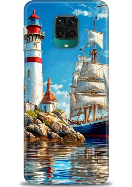 Xiaomi Redmi Note 9s Hd Baskılı Kılıf + Seramik Tam Kaplayan Ekran Koruyucu 239