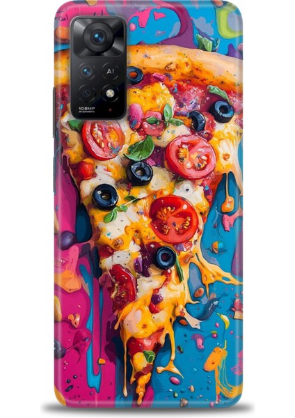 Xiaomi Redmi Note 11 Pro 4g Hd Baskılı Kılıf + Seramik Tam Kaplayan Ekran Koruyucu 450