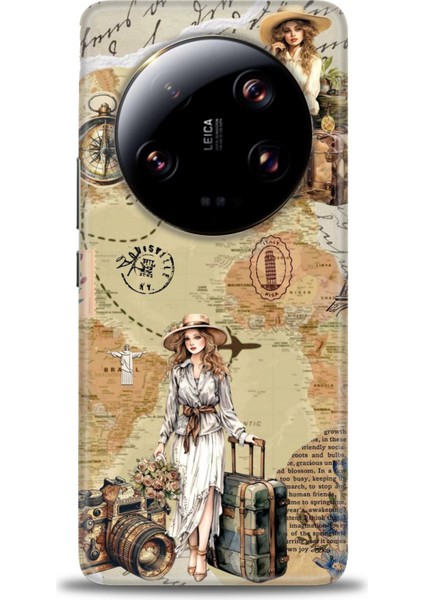Xiaomi Mi 13 Ultra Kılıf Hd Baskılı Kılıf + Seramik Tam Kaplayan Ekran Koruyucu 270