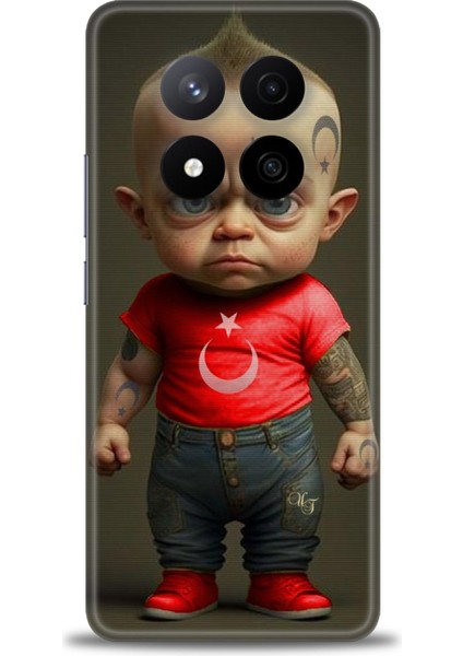 Xiaomi Redmi Note 14 Pro Plus Hd Baskılı Kılıf + Seramik Tam Kaplayan Ekran Koruyucu 244