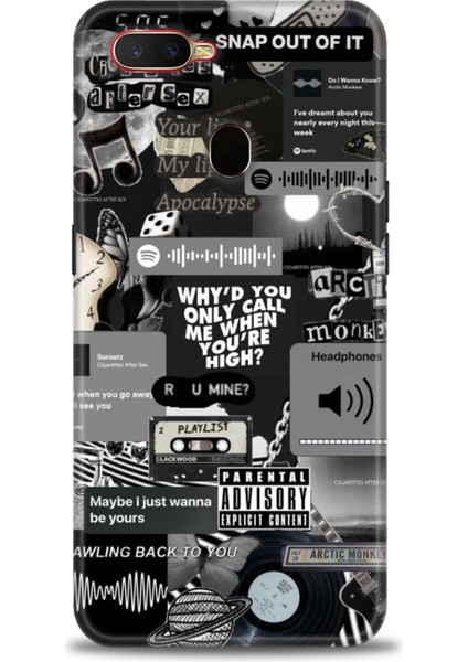 Oppo A12 Kılıf Hd Baskılı Kılıf + Seramik Tam Kaplayan Ekran Koruyucu 205