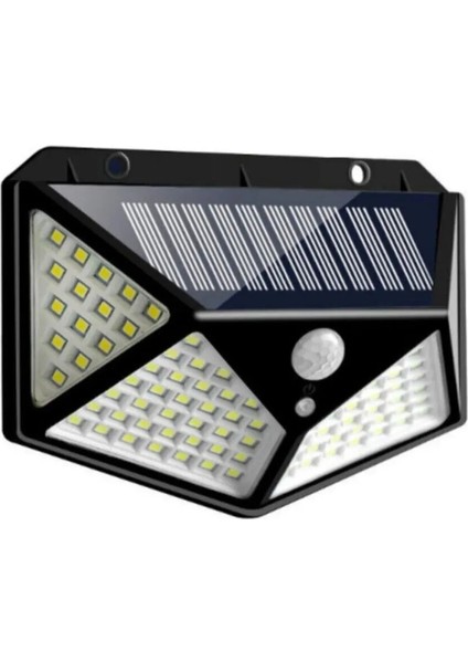 Güneş Enerjili Hareket Sensörlü IP65 Suya Dayanıklı 100 LED Lamba