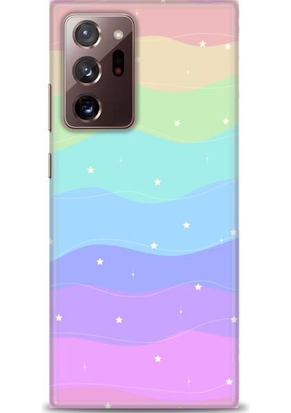 Samsung Galaxy Note 20 Hd Baskılı Kılıf + Seramik Tam Kaplayan Ekran Koruyucu 423