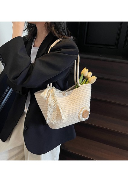 Mkjınmeı Dokuma Yazlık Tote Çanta Günlük Omuz Çantası (Yurt Dışından) fiyatları