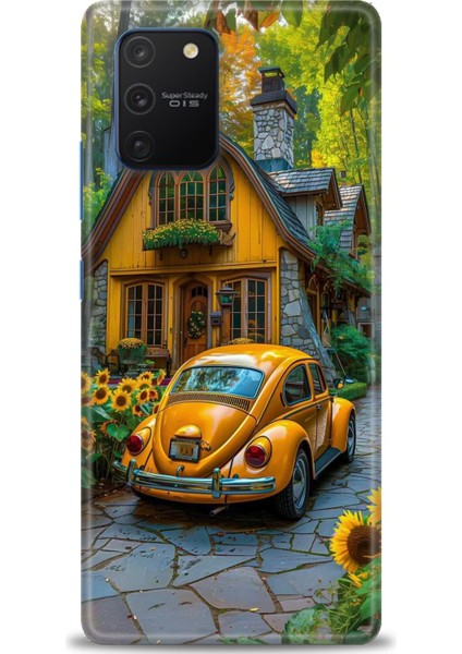 Samsung Galaxy A91 Hd Baskılı Kılıf + Seramik Tam Kaplayan Ekran Koruyucu 110