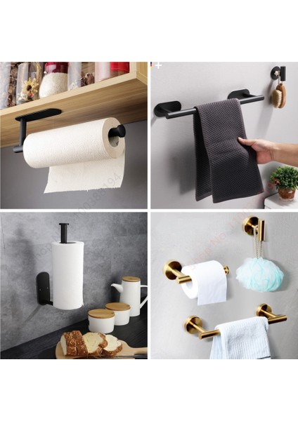 Kanca Gümüş 2 Adet Set 2 Yapışkanlı Tuvalet Rulo Kağıt Tutucu Organizatör Duvara Monte Depolama Standı Mutfak Banyo Hiçbir Matkap Doku Havluluk Paslanmaz (Yurt Dışından) indirimleri