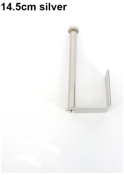 14.5 cm Gümüş Kendinden Yapışkanlı Siyah Gümüş Tuvalet Rulo Kağıt Havlu Duvara Asılı Tutucu Paslanmaz Organizatörler Banyo Punch- Raf Doku V27 (Yurt Dışından)