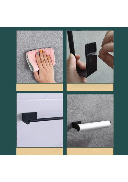 14.5 cm Gümüş Kendinden Yapışkanlı Siyah Gümüş Tuvalet Rulo Kağıt Havlu Duvara Asılı Tutucu Paslanmaz Organizatörler Banyo Punch- Raf Doku V27 (Yurt Dışından) indirimleri