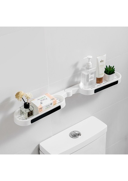 Beyaz Yeni Tuvalet Döner Raf Duş Raf Banyo Yumruk Köşe Raf Tuvalet Musluk Depolama Rafı Butik Banyo Malzemeleri (Yurt Dışından)